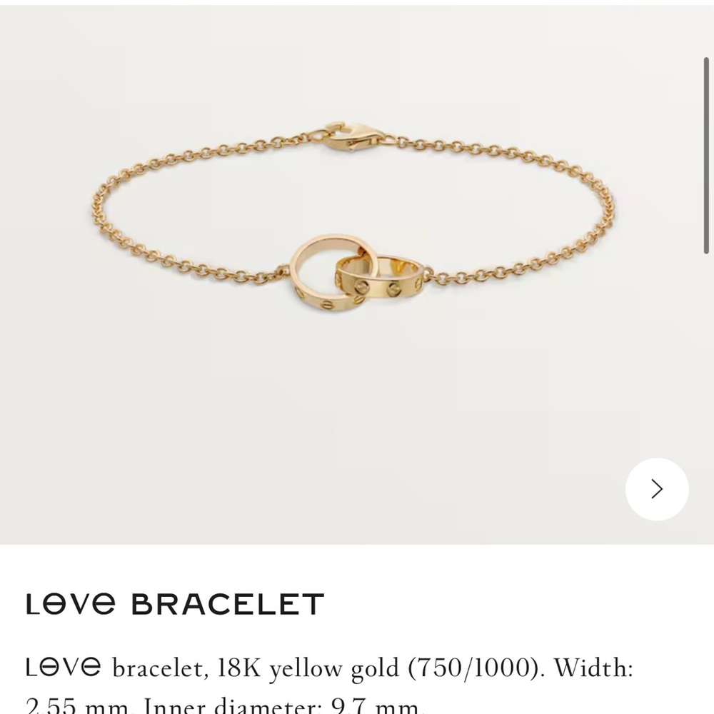 18K yellow gold (750/1000). Width: 2.55 mm. Inner diameter: 9.7 mm.